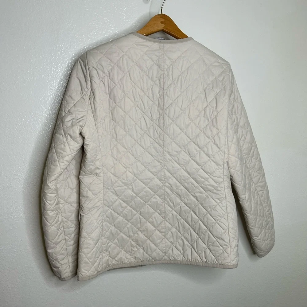 J. Crew Cream Quilted Jacket - Picture 8 of 13